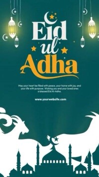 eid al adha Mubarak Instagram Story template