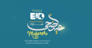 Eid Al Adha Mubarak delt Facebook-billede template
