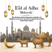 Eid-al-Adha Mubarak Instagram Post template
