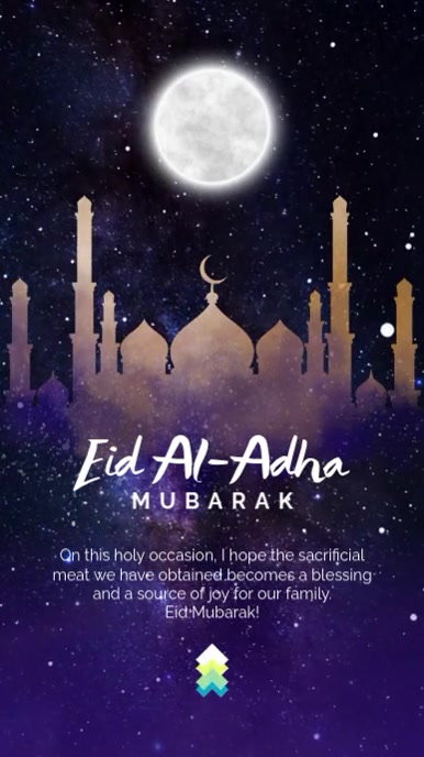 Eid Al Adha Mubarak Instagram Reel Template PosterMyWall Eid Al Adha Mubarak Instagram Reel Template PosterMyWall