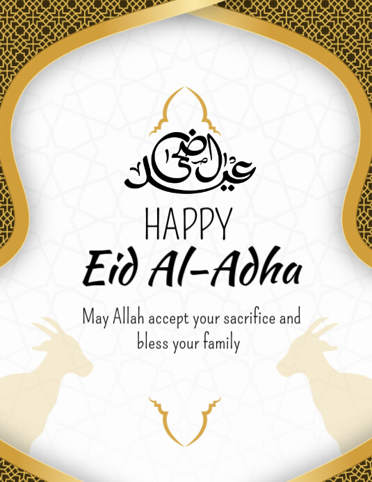 Eid al-Adha Mubarak template 2025 Flyer (US Letter)