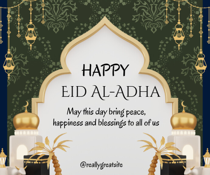 Eid al-Adha Mubarak template 2025 Medium Reghoek
