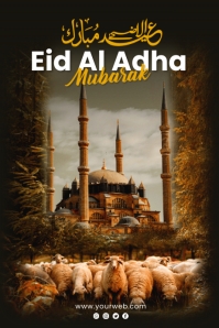 Nero Eid al-Adha Celebration Poster Template