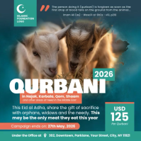 Pirus Eid al-Adha Qurbani Campaign Publicación de Instagram Template