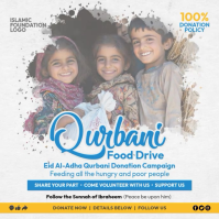Eid Al Adha Qurbani Donation Camp Template Instagram Post