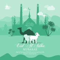 Eid al-Adha Greeting Instagram Post template