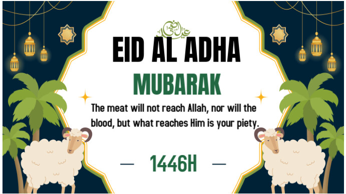Eid Al Adha  Youtube Thumbnail template