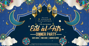 Eid Al-Fitr Facebook-annonce template