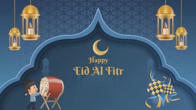 eid al fitr Digital Display (16:9) template