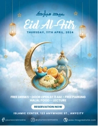 Eid Al-Fitr Event Flyer (US Letter) template