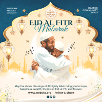 Eid Al Fitr Mubarak 2026 Post Template Wpis na Instagrama