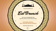 Brown Brunch Eid Mubarak Video template