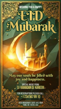 Eid Celebration Digital Display template