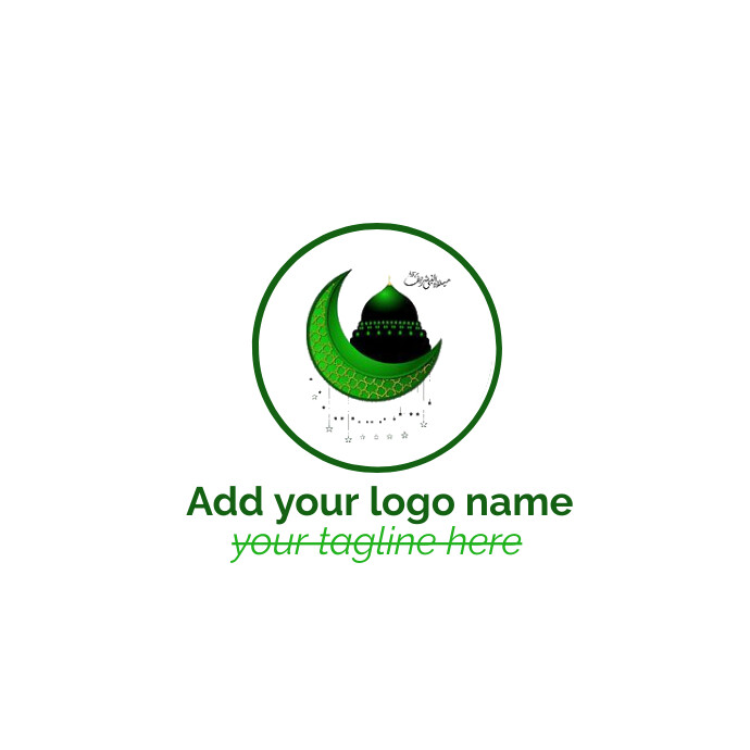 Eid-e-Milad-un Nabi logo Logótipo template