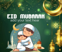 Groen Eid Celebration Umugqa Omkhulu Template