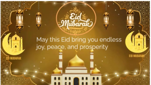 Eid-Fitri Digitalt display (16:9) template
