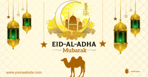 Gul Eid al-Adha Celebration Facebook-annonce Template