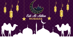 Purple Eid-Al-Adha Celebration Facebook-annonce Template