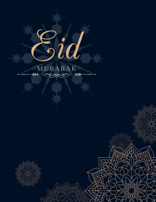 Eid flyers, ramadan flyers Ulotka (US Letter) template