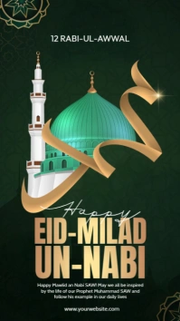 Eid Milad Un Nabi Instagram Story template