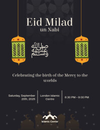 Eid Milad un Nabi Poster Flyer (US Letter) template