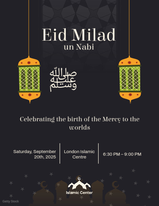 Eid Milad un Nabi Poster Pamflet (VSA Brief) template