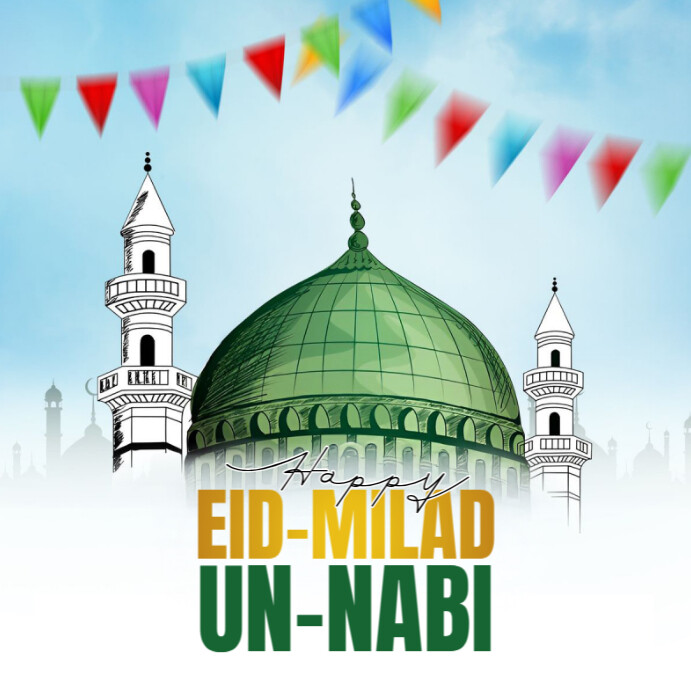 Eid Milad-un-nabi Square (1:1) template