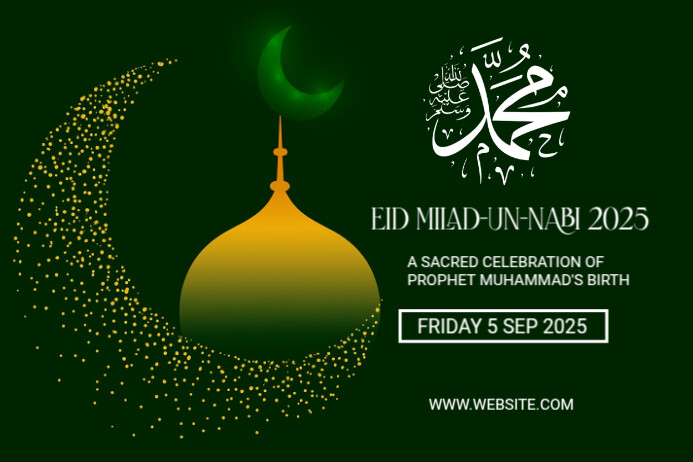Eid miladul nabi Label template