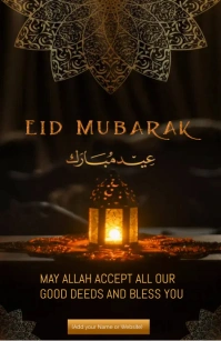 Eid Mubarak celebration Tabloïd template