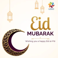 Eid mubarak corporate business flyer Instagram-Beitrag template