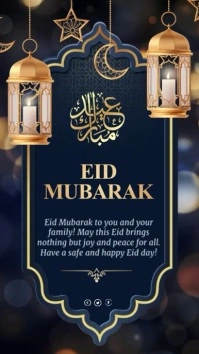 eid mubarak Instagram Story template