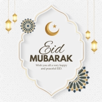 Wit Eid Mubarak Publicación de Instagram Template