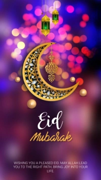 Eid Mubarak Instagram Story template