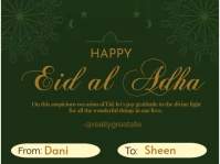Eid Mubarak Cartello da esterno template
