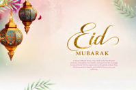 White eid mubarak Iphosta Template