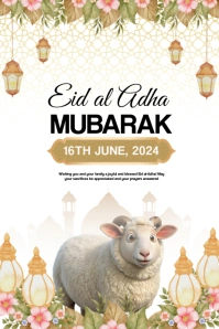 eid mubarak Poster template