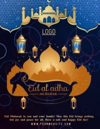 eid mubarak Volante (Carta US) template
