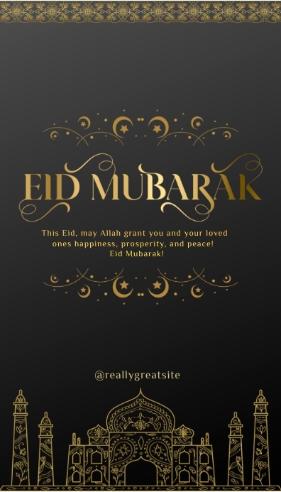 Eid Mubarak Visitekaartje template