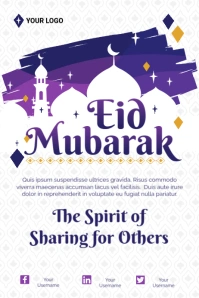 Eid Mubarak Poster template