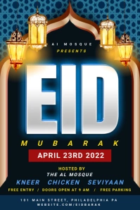 Black Eid Mubarak Design Tumblr Graphic template