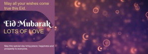 Purple Eid Celebration Foto Sampul Facebook Template