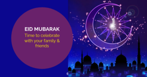 Eid Mubarak Greeting Изображение, которым поделились на Facebook template