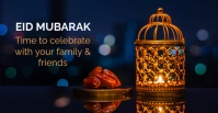 Eid Mubarak Greeting Facebook Event Cover template