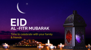 Eid Mubarak Greeting Twitter Post template