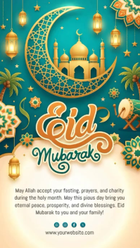 Eid Mubarak Instagram Story template