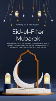 Eid Mubarak Instagram Story Video. template