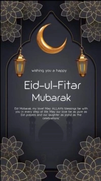 Eid Mubarak Instagram Story Video. template
