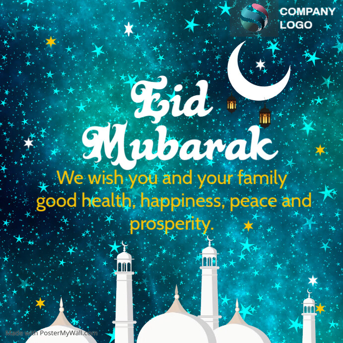 Eid Mubarak Poster Template Postermywall