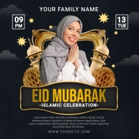 Eid Mubarak Social Media Post Publicação no Instagram template