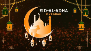 Preto Eid al-Adha Twitter Plasing Template